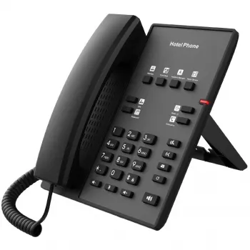 Telefone IP Fanvil H1 preto 2 linhas