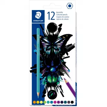 Conjunto de lápis de cor Staedtler 146 C12 E1 — multicolor, 12 unid., mina macia