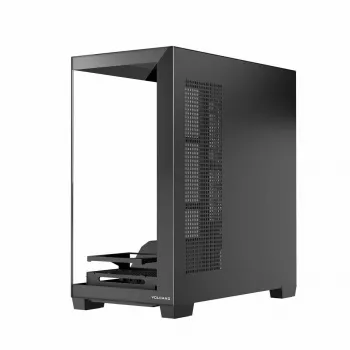 Caixa de PC MODECOM Volcano Stellar NF ATX Midi Tower, vidro temperado, preto, suporta ATX/micro ATX, GPU até 420 mm, cooler da CPU 175 mm