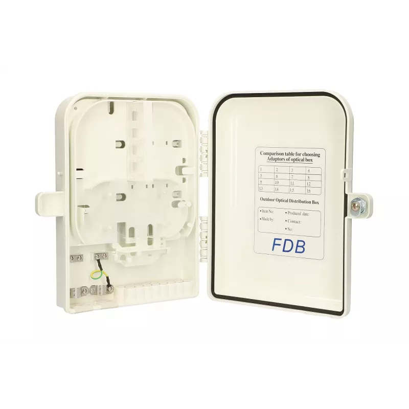 Caixa de distribuição de fibra ótica Extralink Edith 16 fios cinzento ABS
