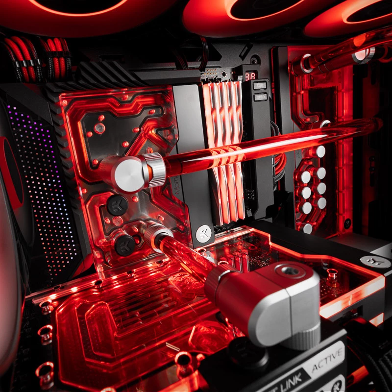 Cobertura de I/O EK Water Blocks para ROG Maximus Z690/Z790 Extreme — EK-Quantum Momentum², preto