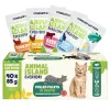 Alimento húmido para gatos animal island Everyday — Filetes de vaca, frango, peru e peixe branco em caldo, 40 x 85 g saquetas