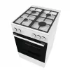 Fogão a gás independente com forno Gorenje GG5A10WFFM — placa de 4 bicos, forno de 70 l, superfície esmaltada, branco