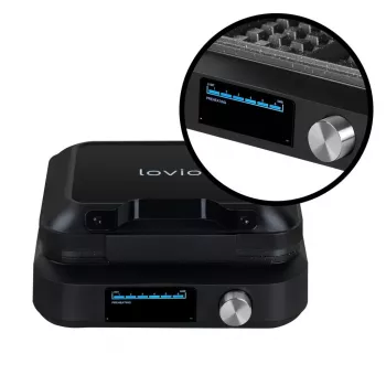 Máquina de waffles Lovio LVWF002BK 1500W preta