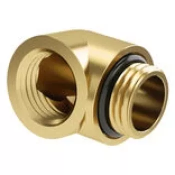 Adaptador Barrow 90° G1/4 macho para G1/4 fêmea TDWT90-B01 GO dourado