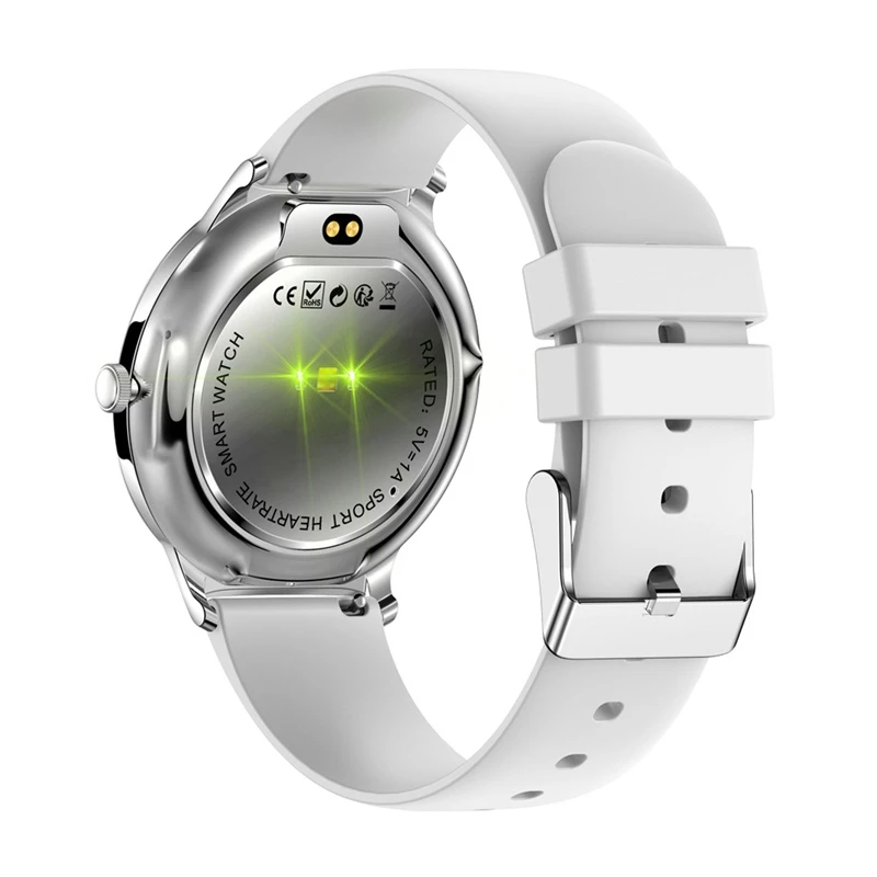 Smartwatch Colmi V89 prateado com Bluetooth e medidor de frequência cardíaca