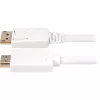 Cabo adaptador Sharkoon DisplayPort 1.2 > HDMI 4K branco 3 metros