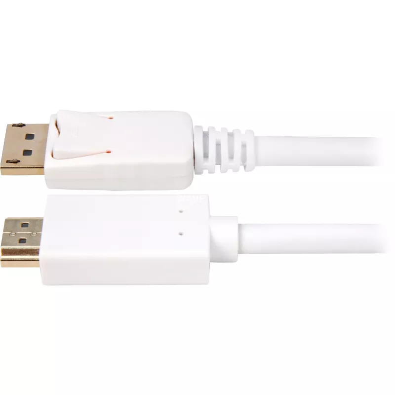 Cabo adaptador Sharkoon DisplayPort 1.2 > HDMI 4K branco 3 metros