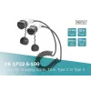 Cabo de carregamento EV em espiral Digitus 10 m Type 2 para Type 2 32 A 240 V