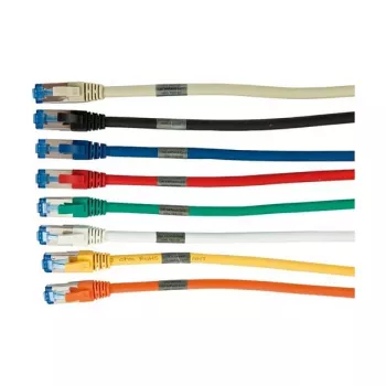 Cabo de rede RJ45 - CAT6A 500 MHz - 0,15 m - amarelo - S-STP (S/FTP) - AWG26 - LSZH - Synergy 21