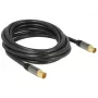 Cabo coaxial DeLOCK 88924 IEC RG-6/U 3 m preto
