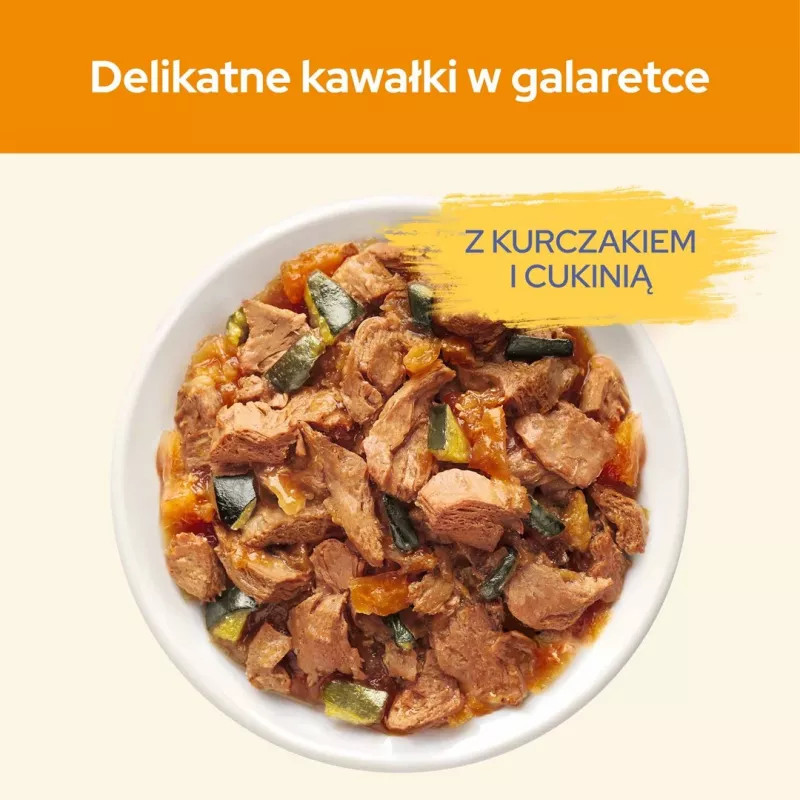 Purina Cat Chow comida húmida para gatos com frango e curgete, 10 x 85 g