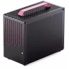 Caixa Jonsplus MATX Handle Case Z20 preto-rosa – caixa Mini/Micro/Flex-ATX com pega de transporte