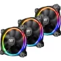 Thermaltake Riing 12 LED RGB Sync Edition CL-F071-PL12SW-A ventoinha de caixa de 120 mm, 3 unid., até 1500 rpm, preto