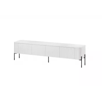 Móvel TV Cama Meble VERA 190x40x50 cm, branco mate, tampo de aglomerado