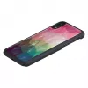 Capa para smartphone iKins para iPhone XR — design de flores aquáticas, preta