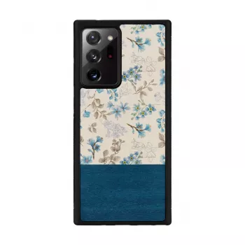 Capa para telemóvel Man and Wood para Samsung Galaxy Note 20 Ultra — flor azul sobre preto