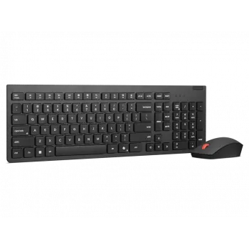 Teclado e rato Lenovo sem fios Preto