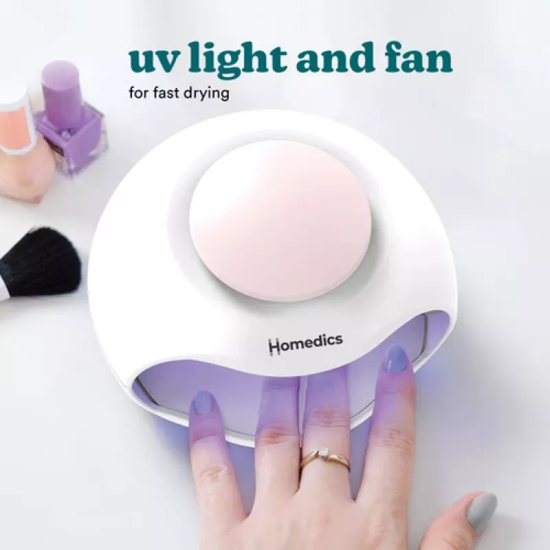 Secador de unhas HoMedics ND-H100WH aparelho compacto de secagem rápida para salões e uso doméstico