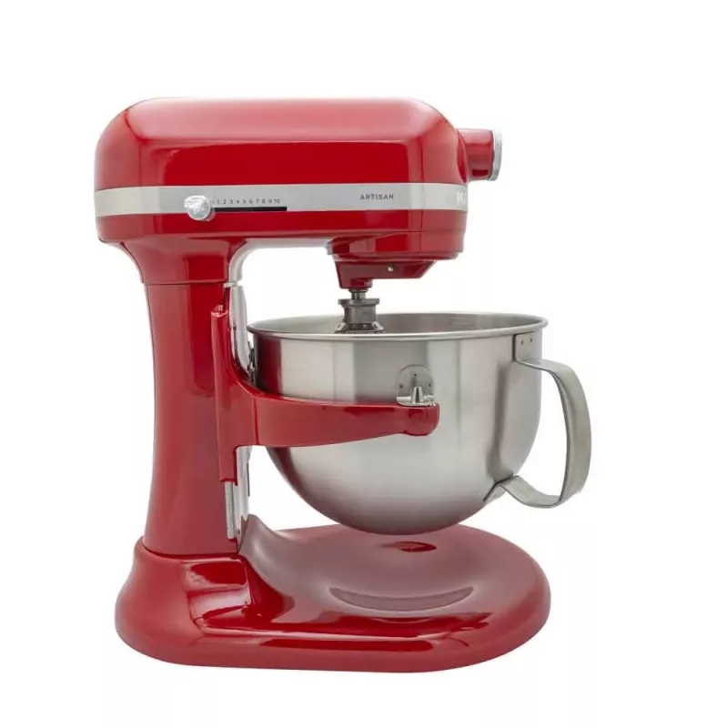 KitchenAid 5KSM60SPXEER Robot de cozinha 375 W Cinzento, Vermelho, Aço inoxidável