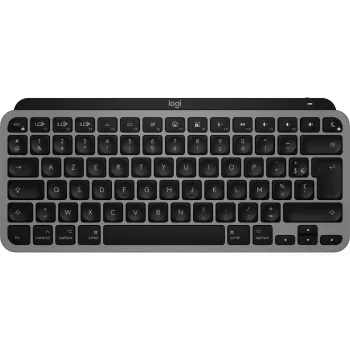 Logitech Master Series MX Keys Mini for Mac – Teclado – compacto – retroiluminado – sem fios – Bluetooth LE – AZERTY – Francês – Cinzento Space (920-012646)