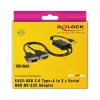 Cabo série DeLOCK 63950 USB 2.0 Type-A 2 x RS-232 DB9 preto 0,6 m