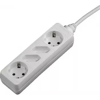 Hama 00121921 proteção contra sobretensões branco 4 saídas AC 230 V 1,4 m