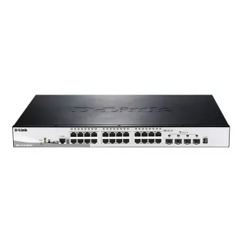 D-Link DGS-1510-28XMP Managed L2/L3 Gigabit Ethernet (10/100/1000) Power over Ethernet (PoE) Preto, Cinzento