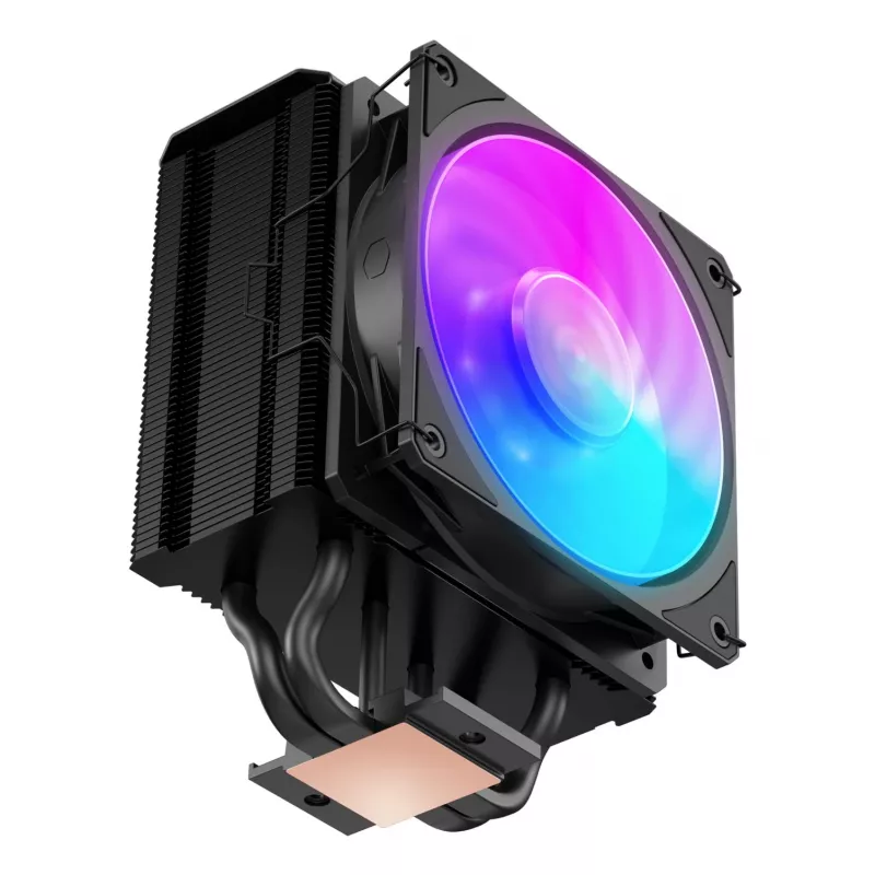 Arrefecedor de ar Cooler Master Hyper 212 3DHP preto ARGB — ventoinha de 120 mm, compatível com LGA1700/AM5/AM4
