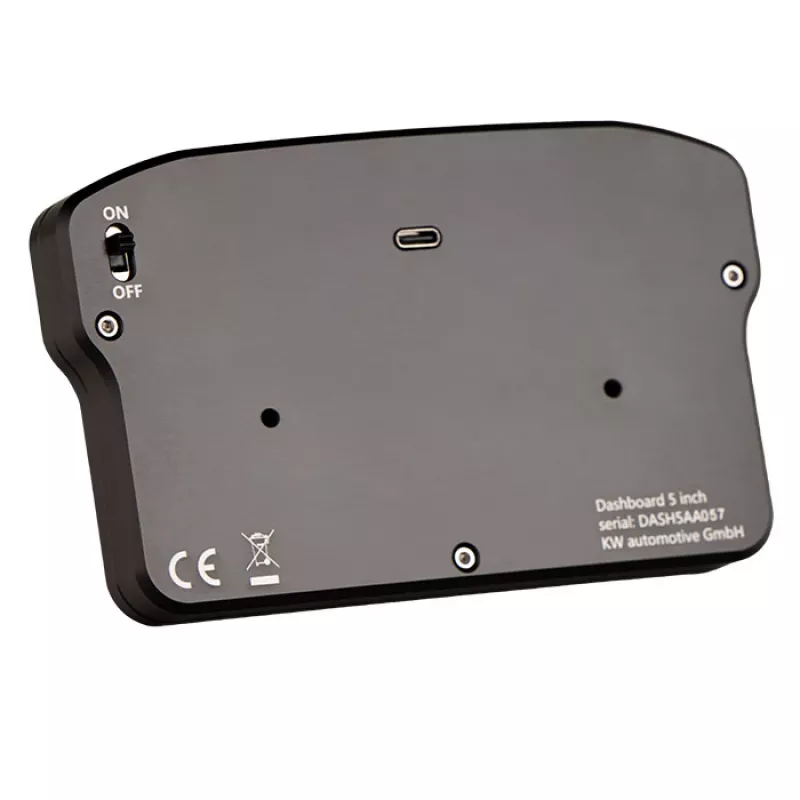Painel de dashboard para volante Ascher Racing 5 polegadas Modelo 76080029 para ecrãs de sim-racing