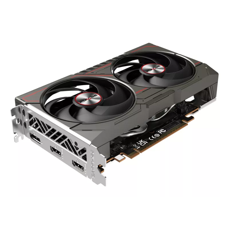 Placa gráfica Sapphire Radeon RX 9060 XT – 8 GB GDDR6, 128 bits, PCIe x16 5.0, refrigeração dual-fan