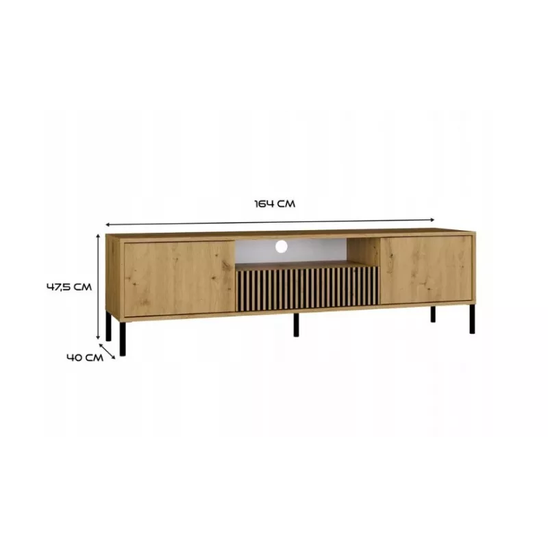 RTV KAMARO 160 fino/GŁ carvalho Artisan