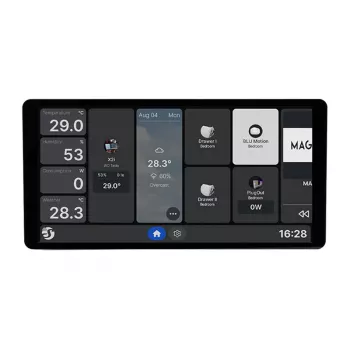 Painel de controlo Shelly Wall Display X2i WiFi/BLU de 6,95 polegadas (preto)