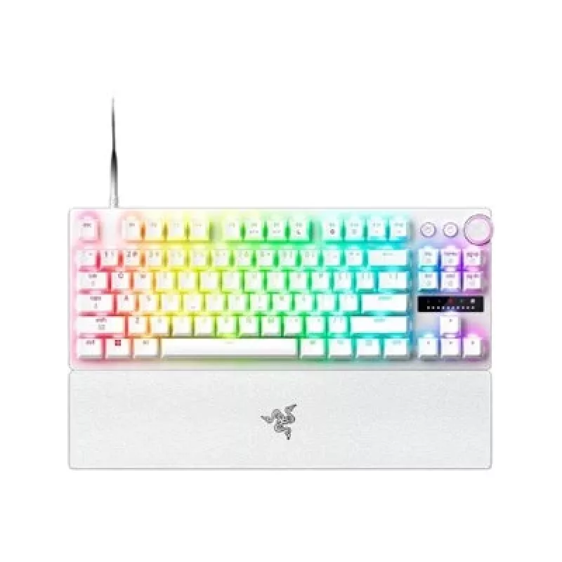 Razer Huntsman V3 Pro Tenkeyless 8KHz | Teclado gaming | Com fios | US | Branco | Razer Analog Optical Switch Gen-2