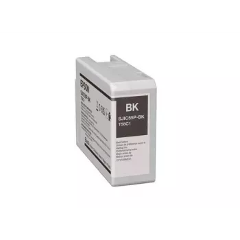 Tinteiro Epson SJIC55 (BK) para ColorWorks CW-D6500/D6000 – preto
