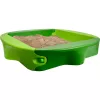 Caixa de areia Simba-Dickie BIG 800056733, plástico, 1380×1380 mm, bancos integrados, verde
