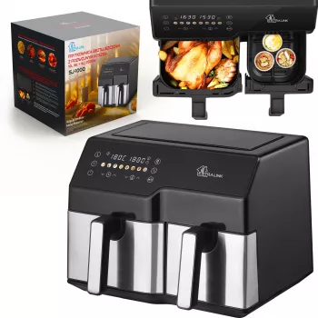 Fritadeira de ar Extralink Home SJ-1000 10L EU, (6L+4L) 2500W
