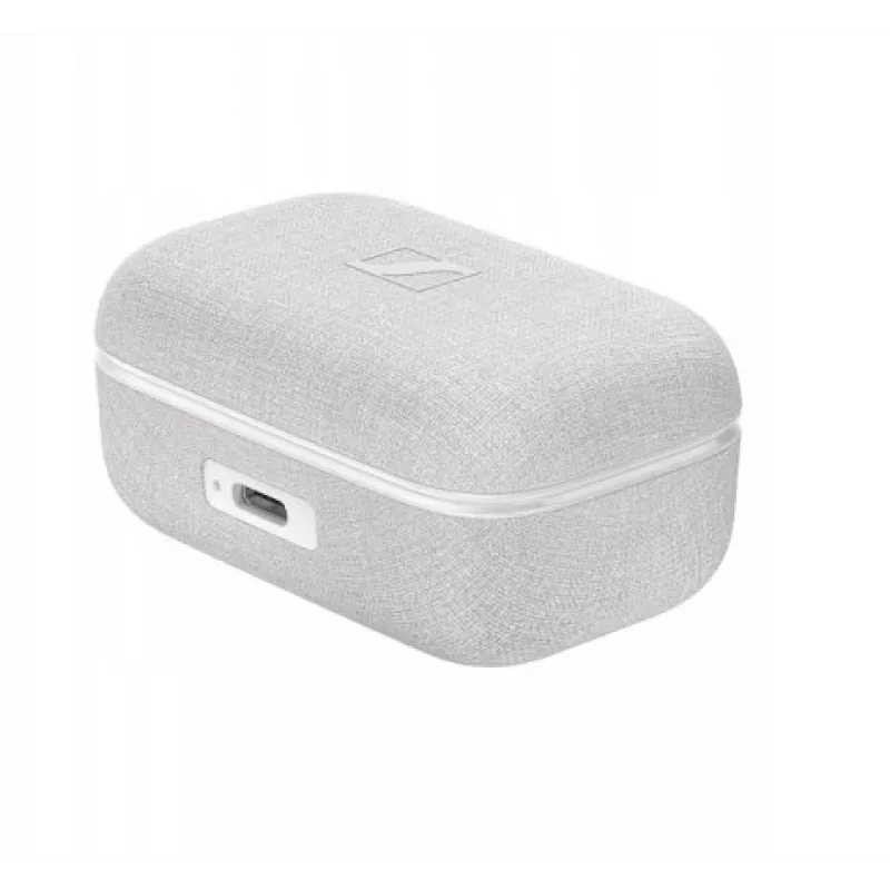 Auscultadores desportivos SENNHEISER Momentum MTW4 Bluetooth sem fios com cancelamento de ruído - branco e prateado