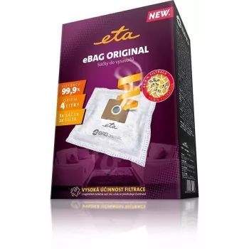 Sacos para aspirador de tambor ETA ETA960068000 — pack de 5, branco