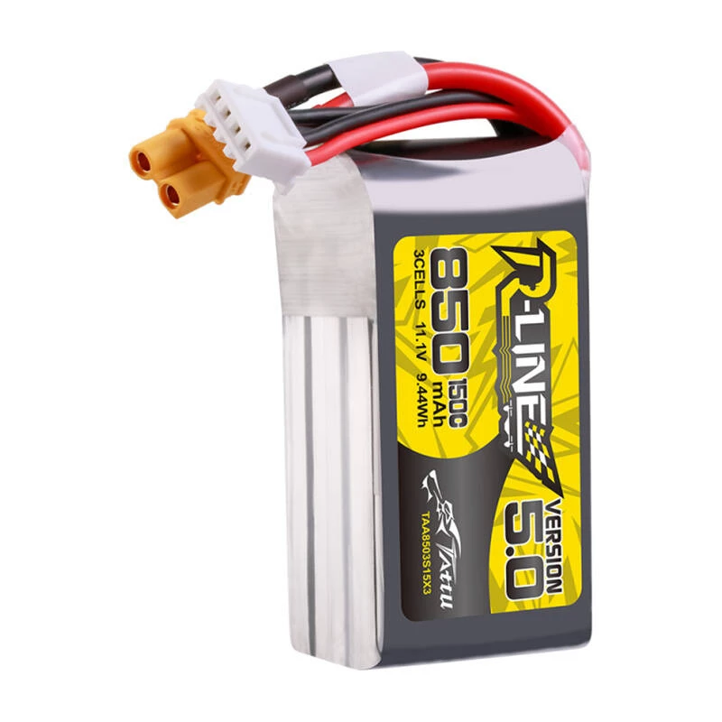 Bateria Tattu R-Line 5.0 850 mAh 11.1 V polímero de lítio