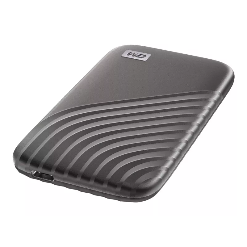 WD My Passport SSD WDBAGF0020BGY - SSD - encriptado - 2TB - externo (portátil) - USB 3,2 Gen 2 (conector USB-C) - AES de 256 bits - cinzento espacial (WDB
