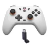 Comando gaming sem fios GameSir T4n Lite branco compatível com Bluetooth, sem fios, recarregável