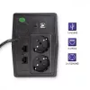 Qoltec Monolith UPS (fonte de alimentação ininterrupta) Dupla conversão (Online) 1 kVA 600 W 2 tomadas Schuko
