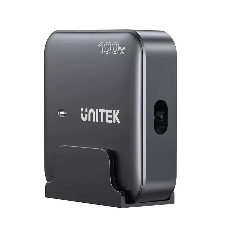 Carregador de secretária Unitek P1229ABK01-EU 100 W com 2× USB-A e 2× USB-C