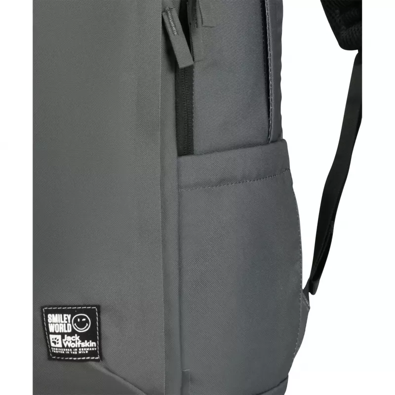 Mochila Jack Wolfskin Smileyworld – verde/cinzento, 22 L