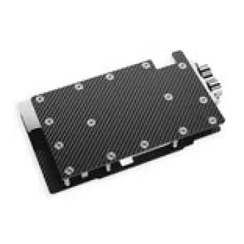 Backplate Alphacool 10261 alumínio cromado cobre preto 95,7 mm