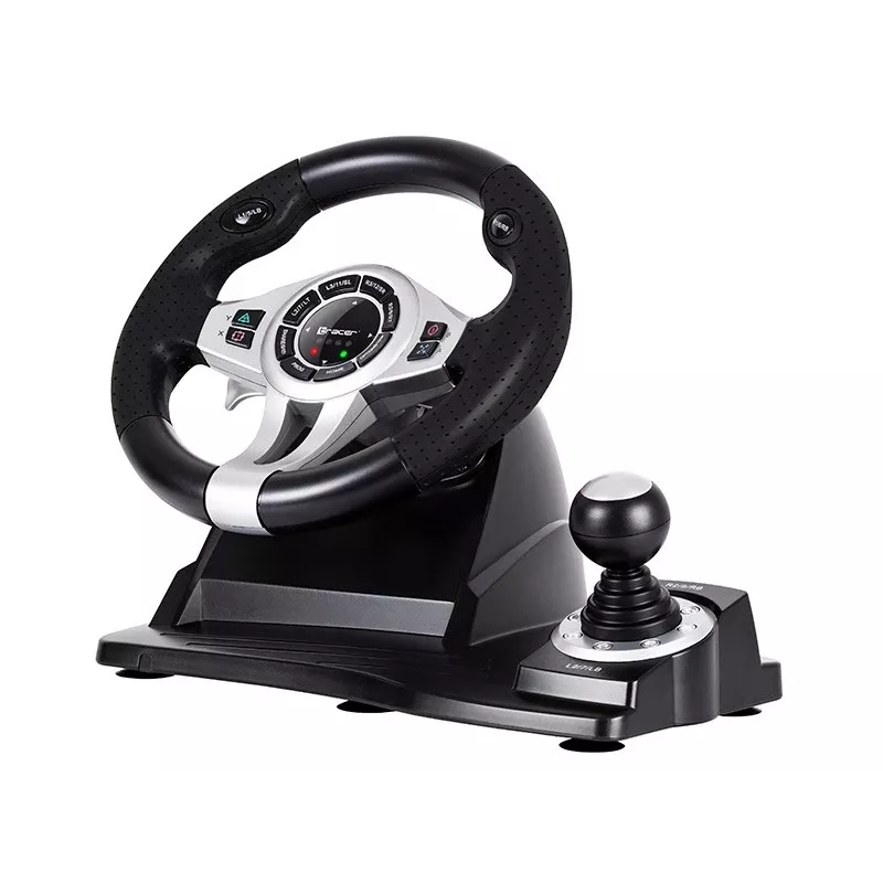 Tracer TRAJOY46524 Comando de jogos Preto Volante + Pedais PlayStation 4, Playstation 3