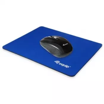Equip Tapete de rato, azul, liso, nylon, borracha, base antiderrapante