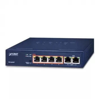 Switch não gerido PLANET FSD-604HP