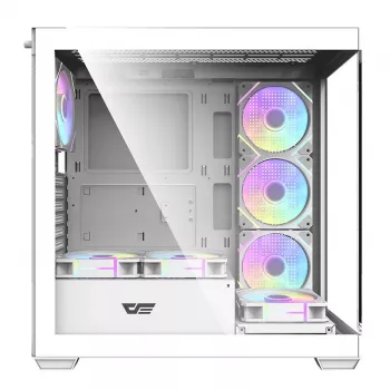 Caixa de computador Darkflash DS900 (branco) + 7 ventoinhas ARGB